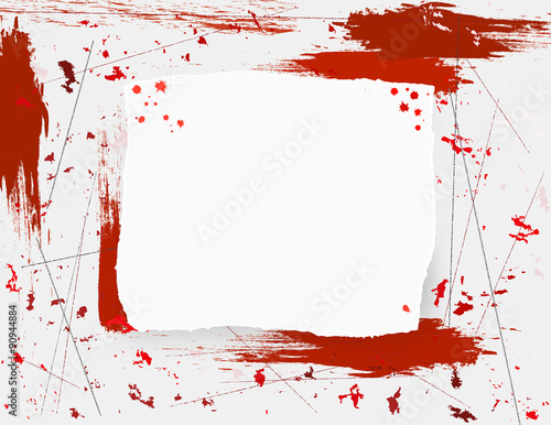 Blank space on bloody background