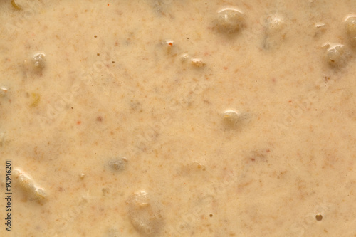 Close view of lobster corn chowder