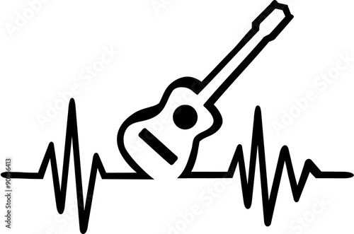 Acoustic guitar cardiac frequence