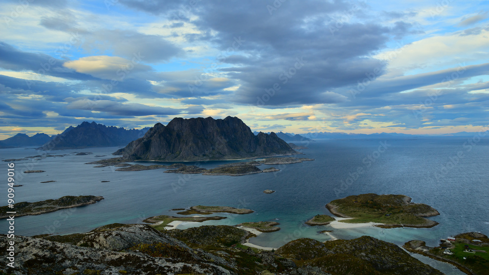 Beautiful landscape Lofoten Islands in Norway Beautiful landscape Lofoten Islands in Norway
