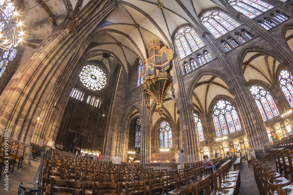 Summer Strasbourg in fish-eye lens