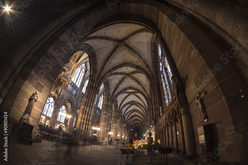 Summer Strasbourg in fish-eye lens