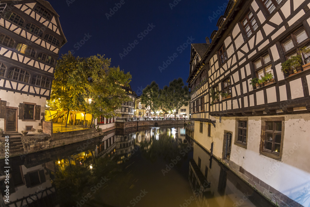 Summer Strasbourg in fish-eye lens