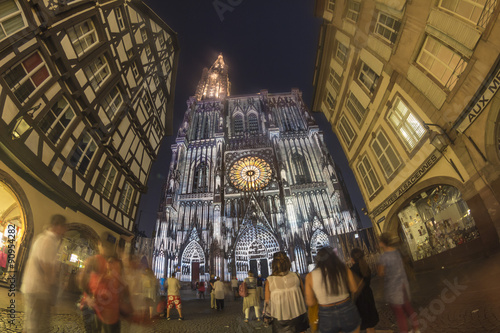 Summer Strasbourg in fish-eye lens