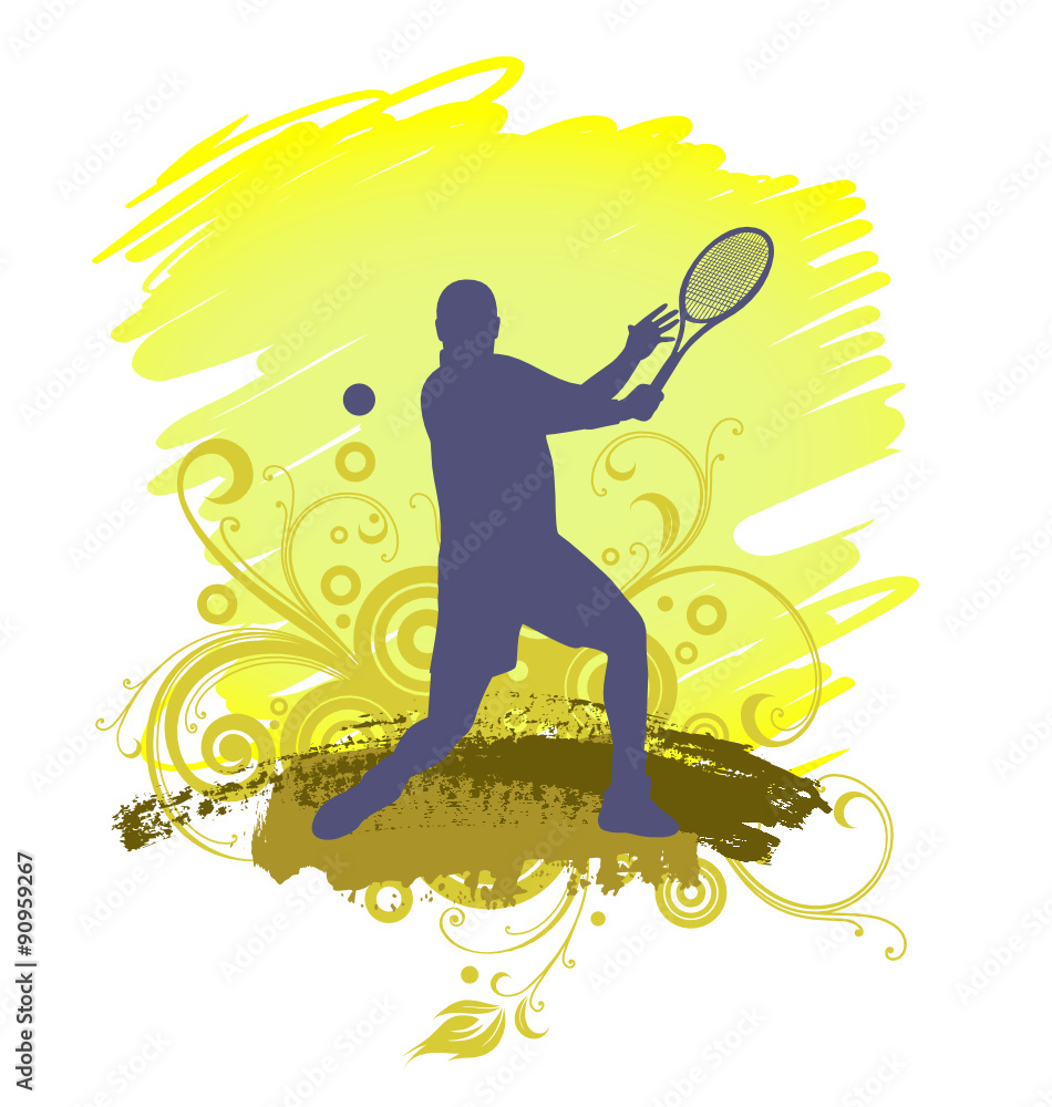 Tennis Player Silhouette 