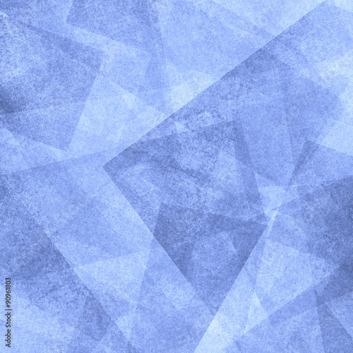 abstract background blue and white square triangle and diamond shaped transparent layers in diagonal pattern background