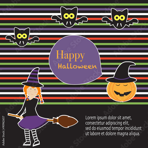 Happy Halloween background  vector. illustration EPS10.