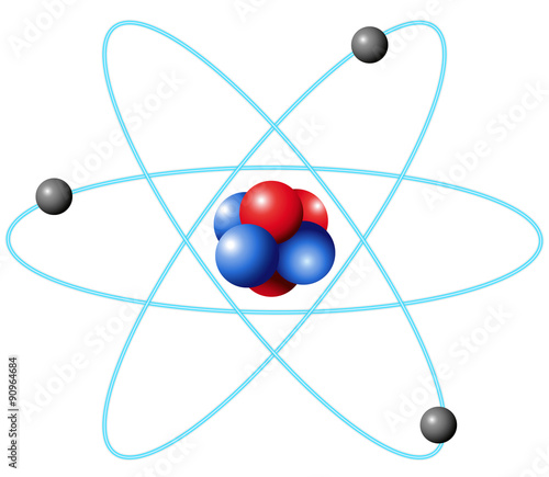 Atom diagram in large scale