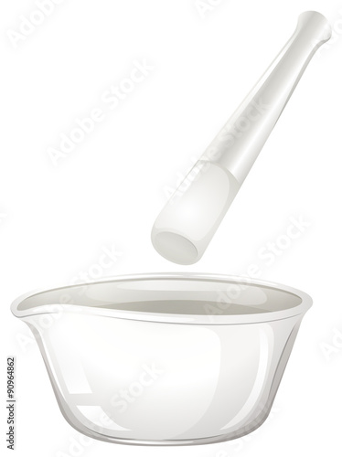 Mortar used in laboratory