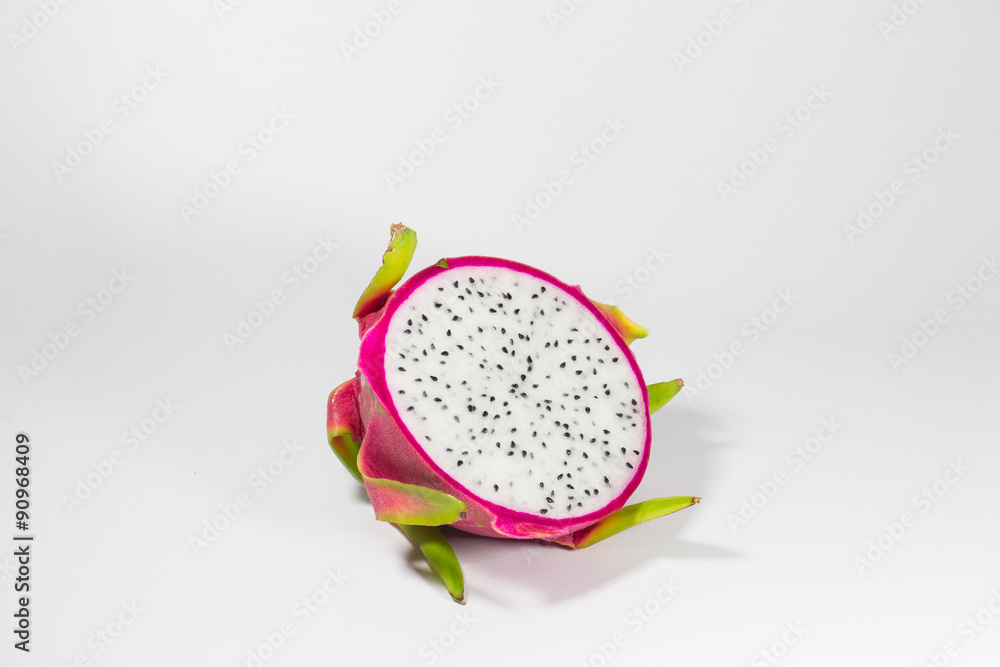 Dragon Fruit isolated against white background. Dragon Fruit isolated against white background.