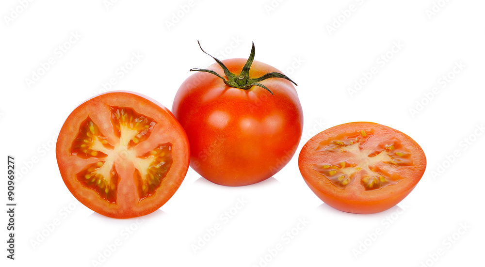 Fresh tomatoes isolated on white background Fresh tomatoes isolated on white background
