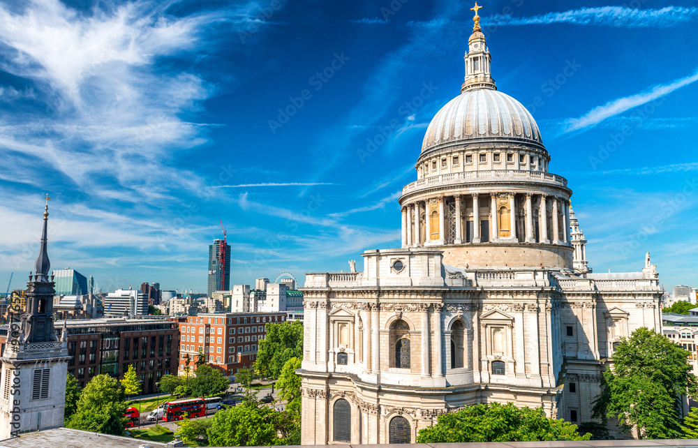 Obraz premium Saint Paul Cathedral Dome, Londyn
