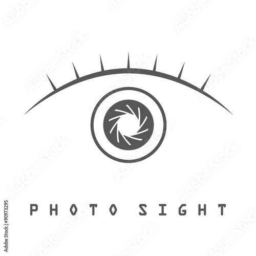 Photo eye logo template