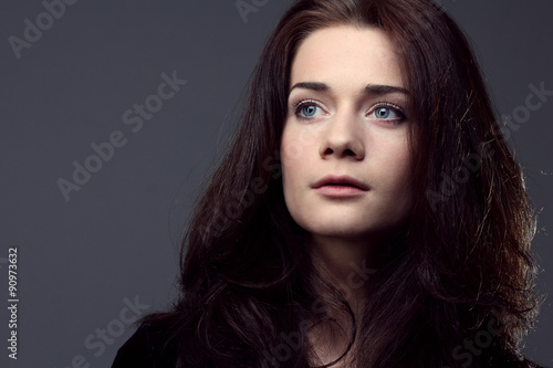 Wallpaper Mural Brunette young woman Torontodigital.ca