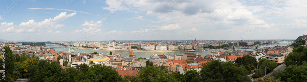 Panoramic view of Budapest