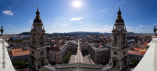 Panoramic view of Budapest photo