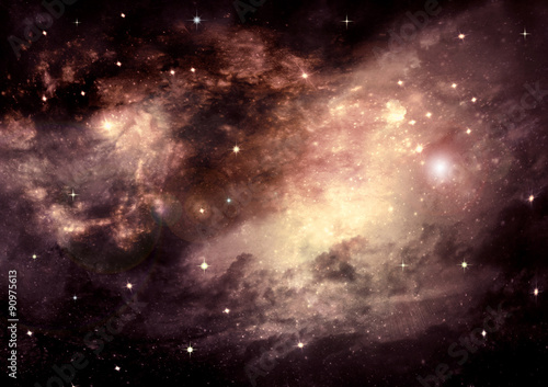 galaxy in a free space