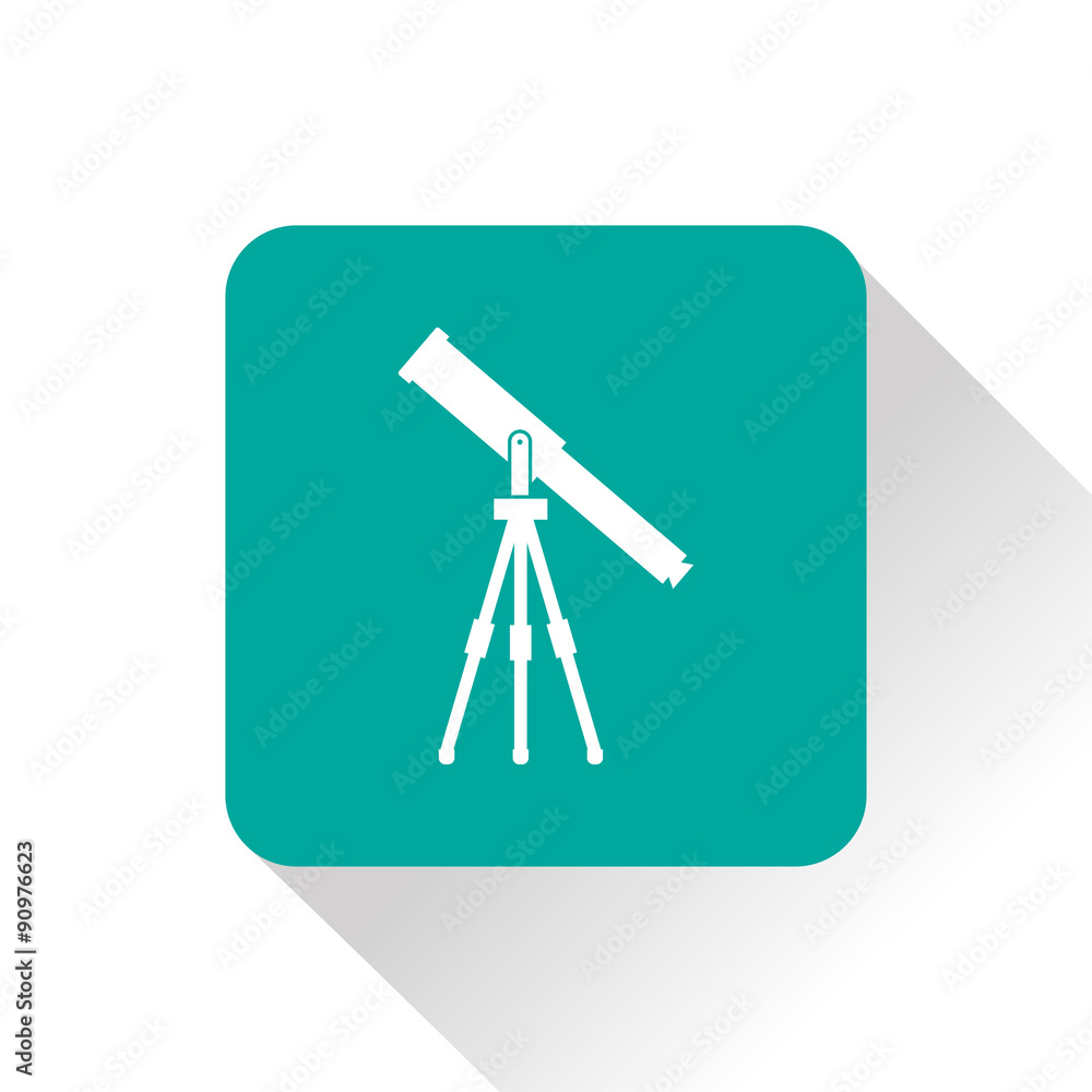 Telescope web icon, vector illustration Telescope web icon, vector illustration