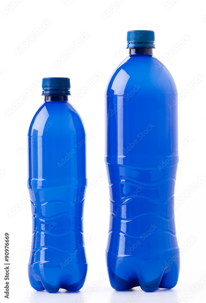 Bottles of soft drinks on white background Bottles of soft drinks on white background