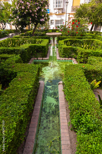 Gardens of the Cathedral of Malaga  Spain