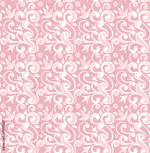 Floral pink seamless texture.