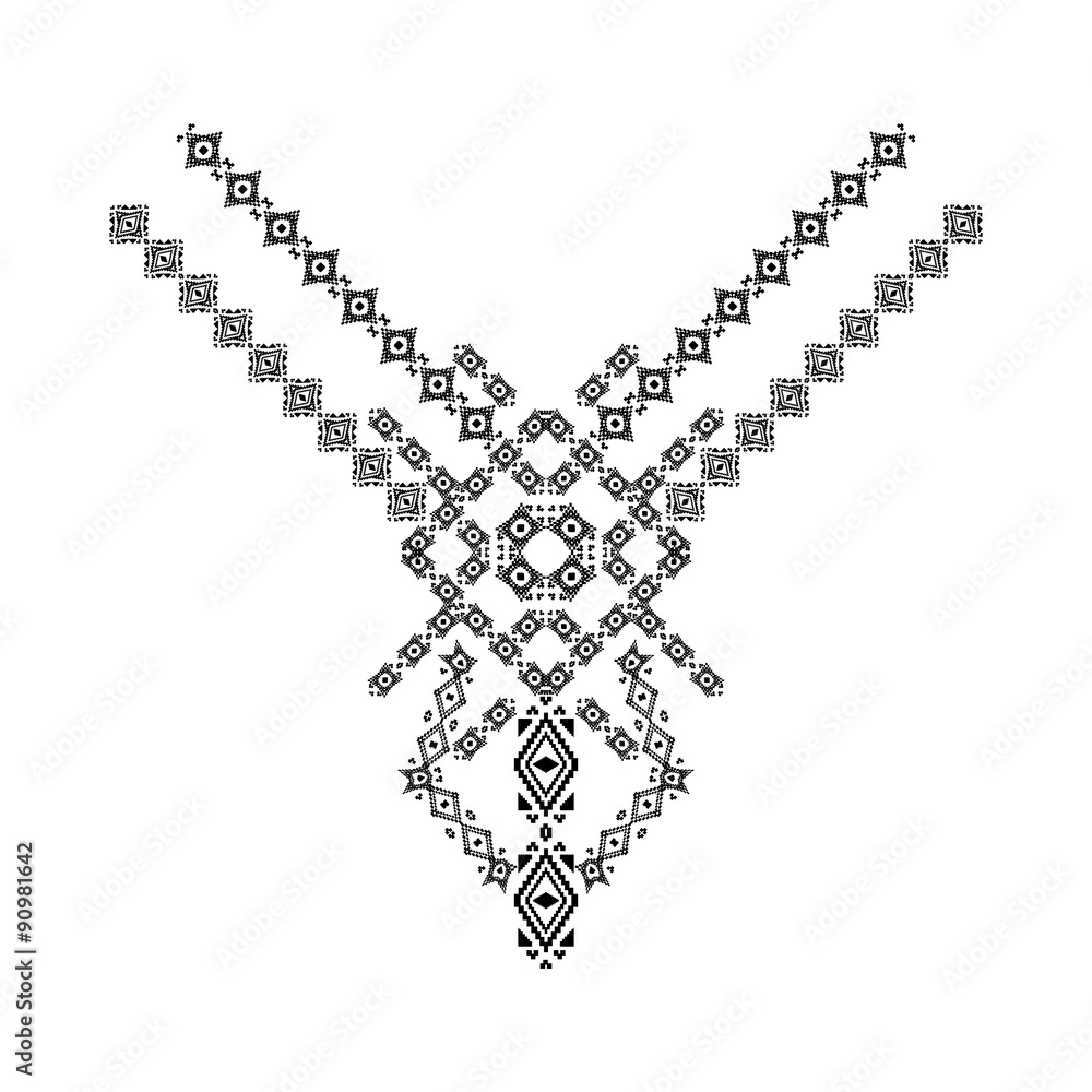 Neck design in ethnic style for fashion Neck design in ethnic style for fashion