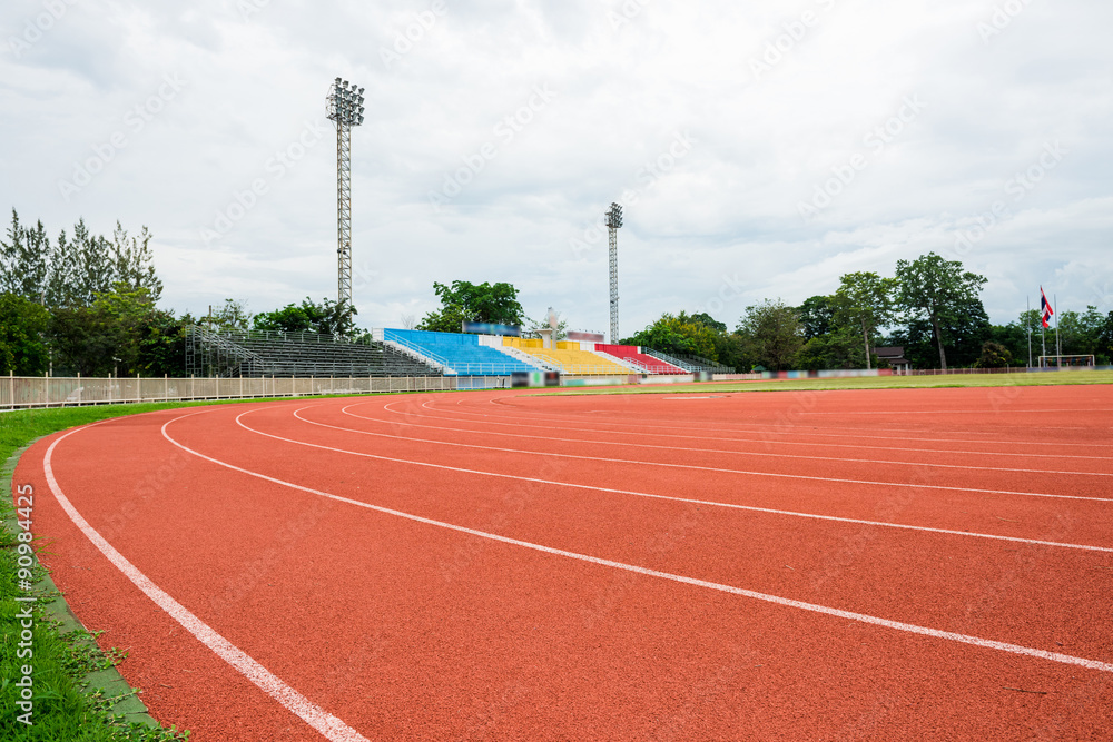 Fototapeta premium Running track in stadium