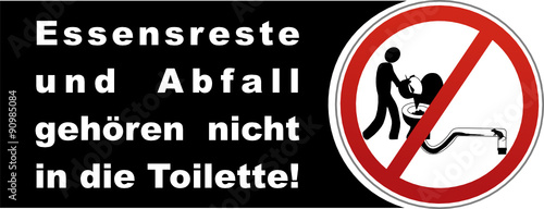 Essensreste und Abfall