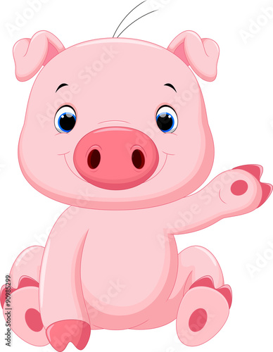 Cute pig cartoon