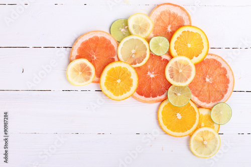 healthy food background  Citrus fruits .