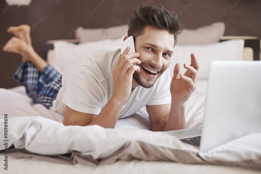 Obraz premium Remember about good mood even if you have a lot of work