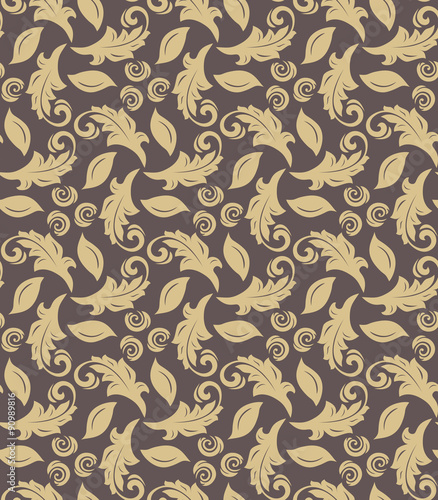 Floral Fine Seamless Vector Pattern