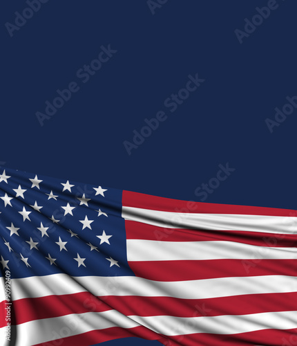 USA Flag, American Background, United States of America