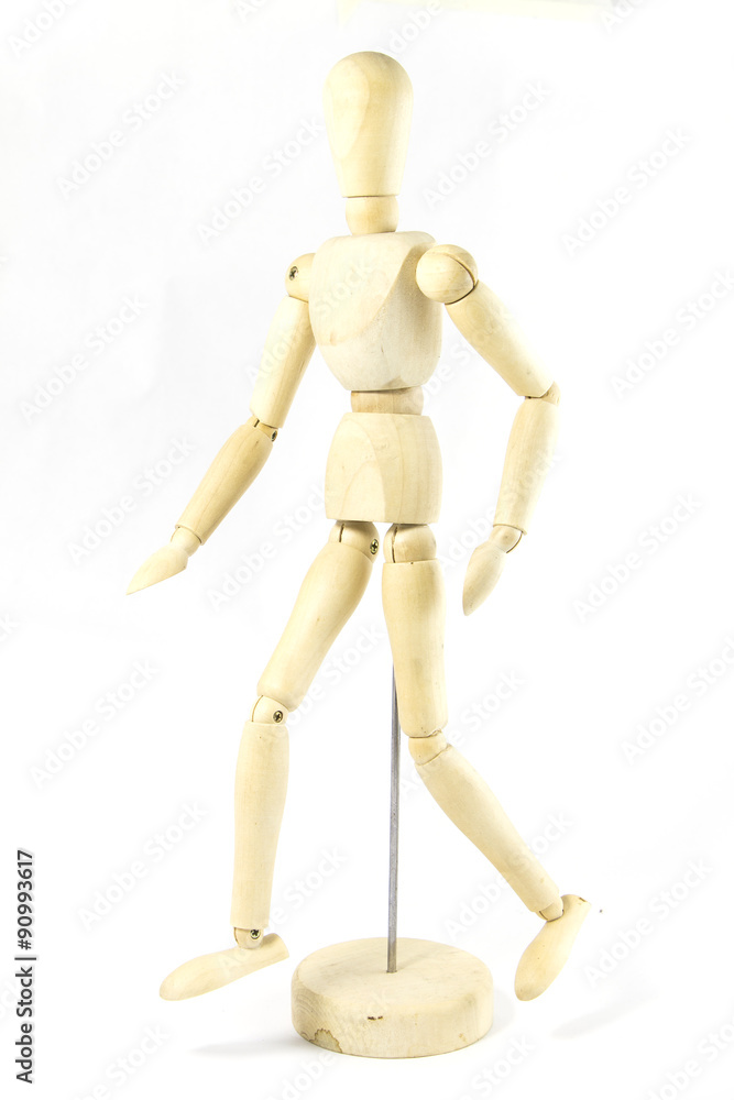 Wooden Human Mini Mannequin Unisex isolated Wooden Human Mini Mannequin Unisex isolated
