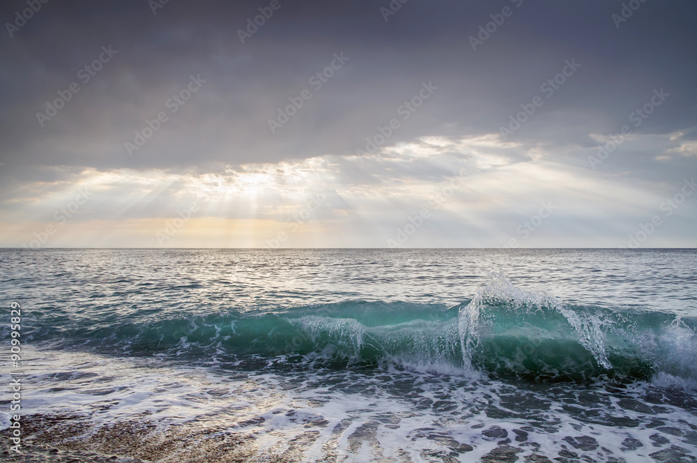 Sea wave. Landscape