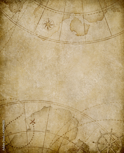 old map background with copyspace