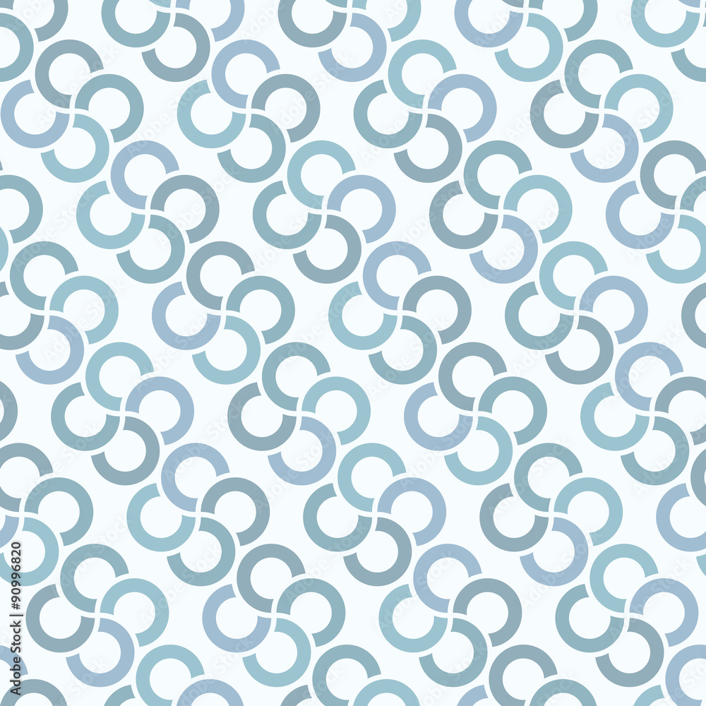 Consecutive circles background. Seamless pattern. Vector. 連続した輪のパターン