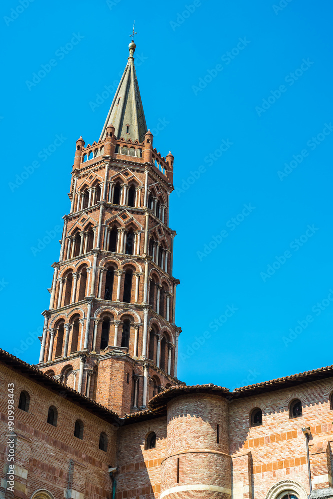 The Basilica of St. Sernin in Toulouse, France.
