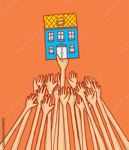 Competition for renting or buying a house on rent control