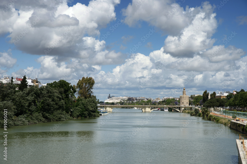 Sevilla y su río guadalquivir