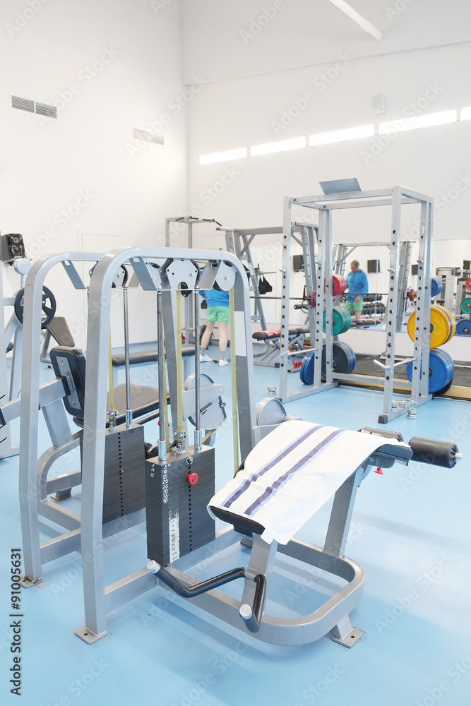 Fototapeta premium The image of a fitness hall