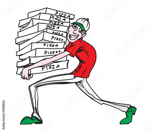 Pizza delivery man