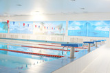 Interior of a public swimming pool