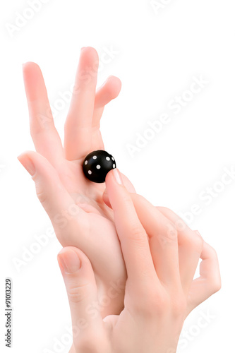 hands with dice