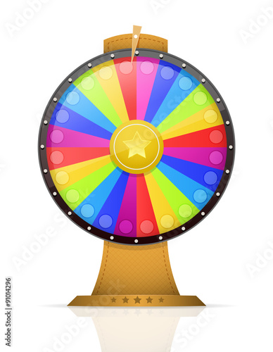 Fortune wheel vector illustration