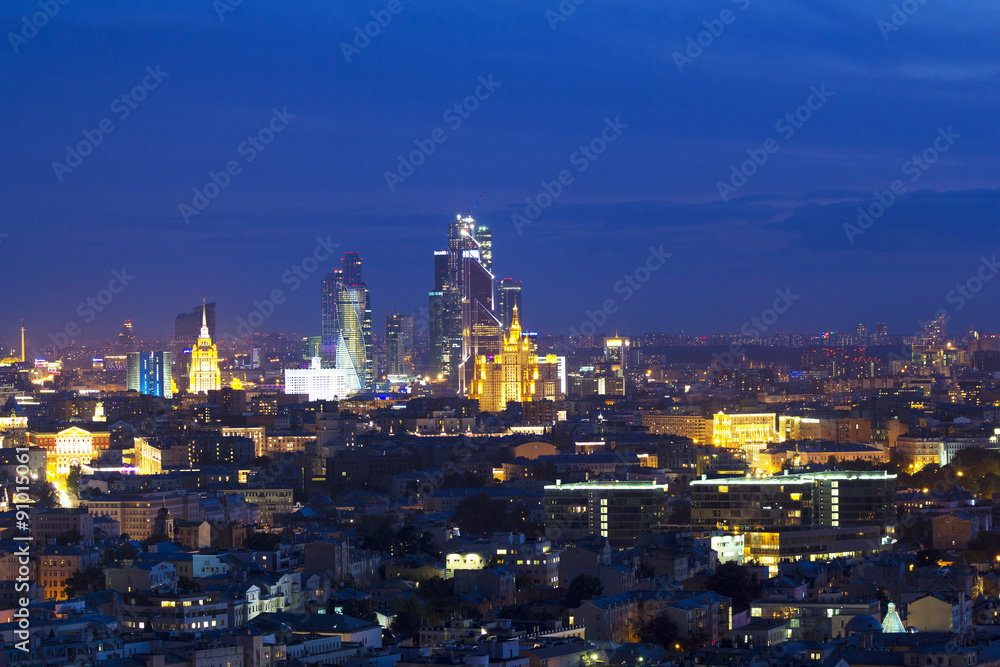 Fototapeta premium Krajobraz Moskwa miasto, Moskwa, Rosja