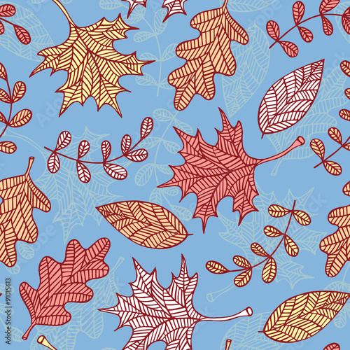 Autumn leaves background