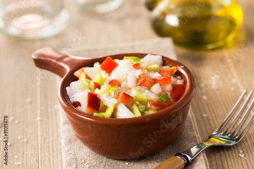 traditional catalan codfish salad photo