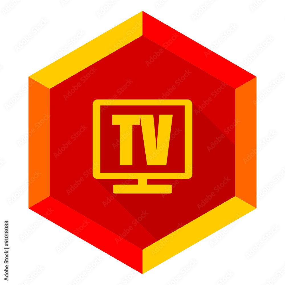 tv flat design modern icon tv flat design modern icon