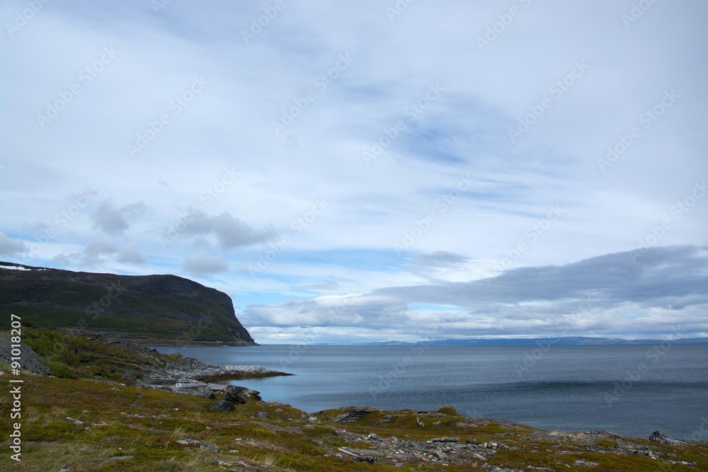 Küste am Porsangerfjord, Norwegen
